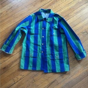Target Blue and Green Striped Jacket